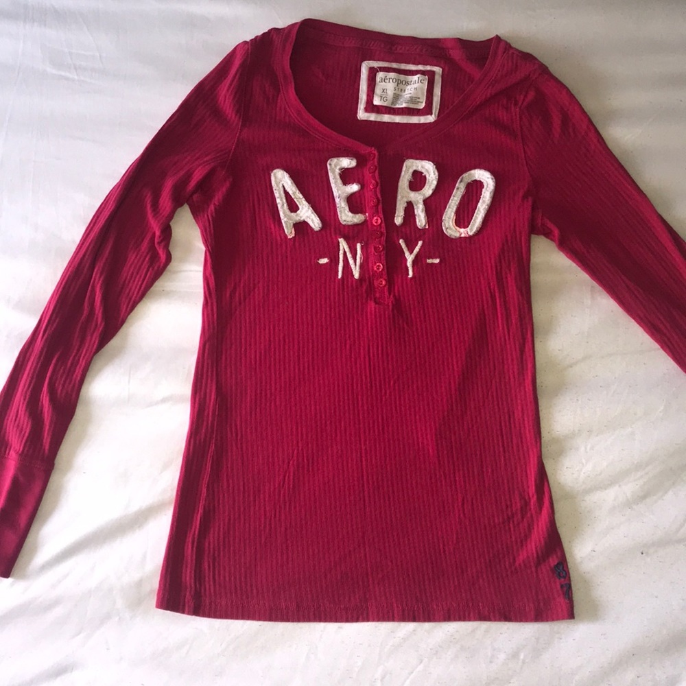 Hot Pink long sleeve Aeropostale shirt